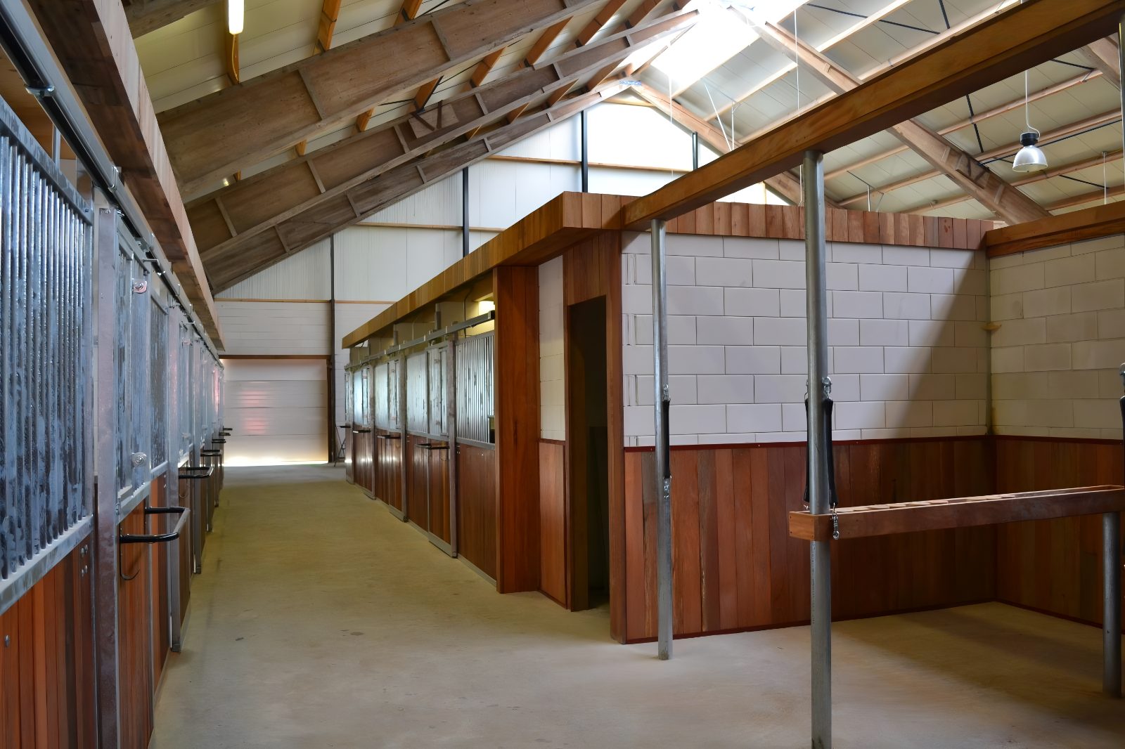 The stable aisle